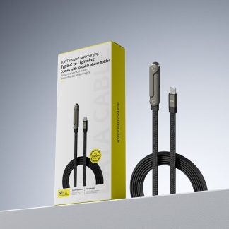 Fast Charging Foldable Bracket Data Cable 2-in-1 Data Wire Foldable Phone Tablet Stand Type-C To Type-C USB-A To Type-C - Image 5